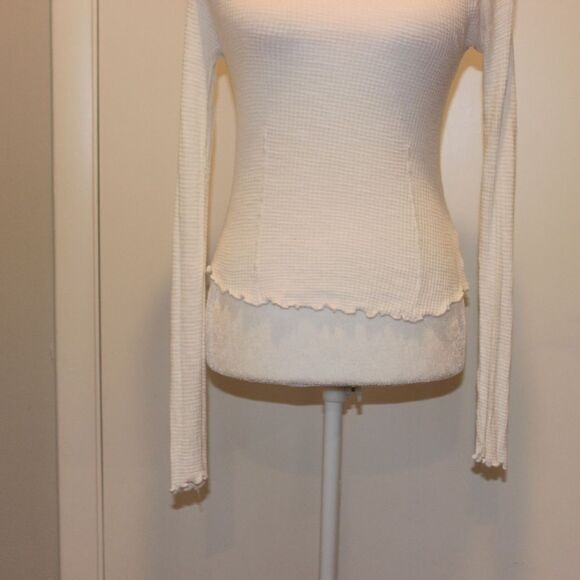 Free People White long sleeve Top Women Size XS - Picture 4 of 10